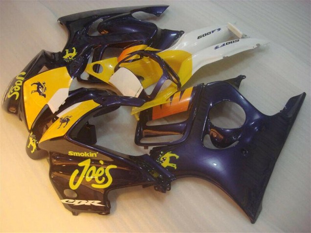 Azul Amarelo Joes Carenagem Moto Honda CBR 600 F3 95-98 Azul Amarelo Joes Carenagem Moto Honda CBR 600 F3 95-98
