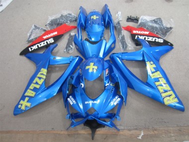 Azul Amarelo Rizla Branco Motul Carenagem Moto Suzuki GSXR 600 K8 08-10