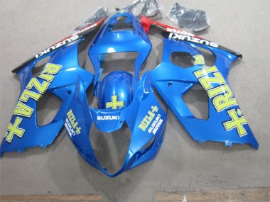 Azul Amarelo Rizla Carenagem Moto Suzuki GSXR 1000 K3 03-04