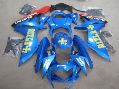 Azul Amarelo Rizla Carenagem Moto Suzuki GSXR 750 K11 11-21