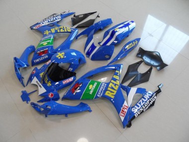 Azul Amarelo Rizla Kits Carenagem Moto Suzuki GSXR 750 K6 06-07