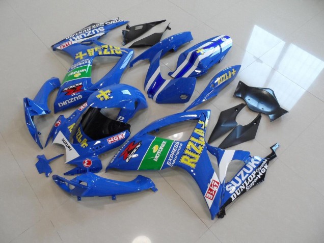 Azul Amarelo Rizla Kits Carenagem Moto Suzuki GSXR 750 K6 06-07 Azul Amarelo Rizla Kits Carenagem Moto Suzuki GSXR 750 K6 06-07
