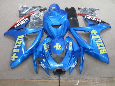 Azul Amarelo Rizla Moto Plásticos Suzuki GSXR 750 K6 06-07