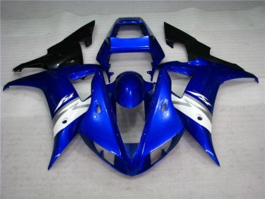 Azul Branco Abs Carenagem Moto Yamaha R1 02-03
