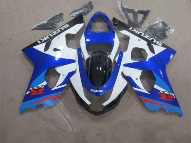 Azul Branco Abs Kit Carenagem & Plásticos Moto Suzuki GSXR 600 K4 04-05