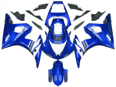 Azul Branco Abs Kit Carenagem & Plásticos Moto Yamaha R6 03-05
