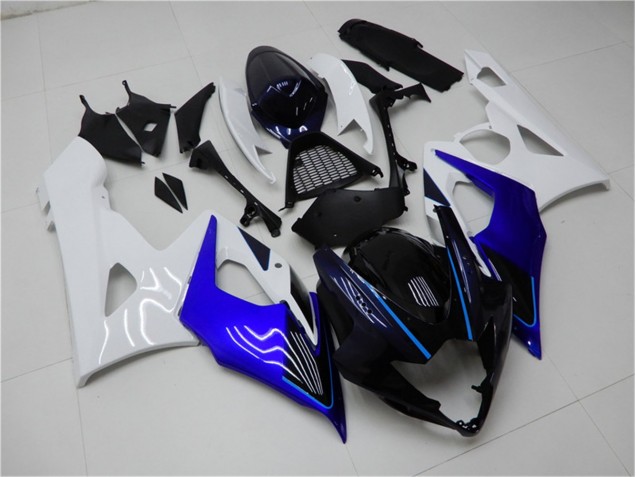 Azul Branco Abs Kits Carenagem Moto Suzuki GSXR 1000 K5 05-06 Azul Branco Abs Kits Carenagem Moto Suzuki GSXR 1000 K5 05-06
