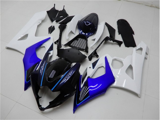 Azul Branco Abs Kits Carenagem Moto Suzuki GSXR 1000 K5 05-06 Azul Branco Abs Kits Carenagem Moto Suzuki GSXR 1000 K5 05-06