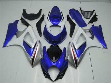 Azul Branco Abs Kits Carenagem Moto Suzuki GSXR 1000 K7 07-08