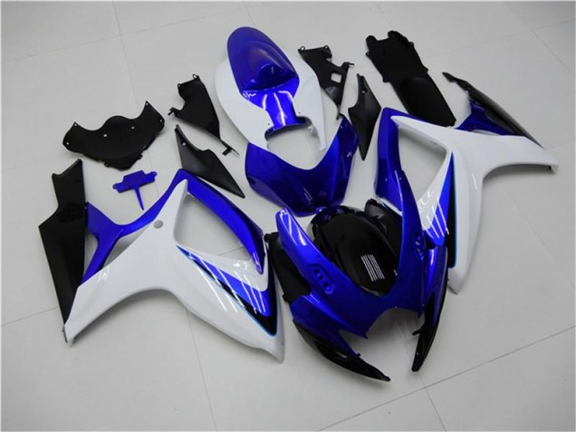 Azul Branco Abs Kits Carenagem Moto Suzuki GSXR 600 / 750 K6 06-07 Azul Branco Abs Kits Carenagem Moto Suzuki GSXR 600 / 750 K6 06-07