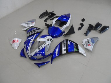 Azul Branco Abs Kits Carenagem Moto Yamaha R1 12-14
