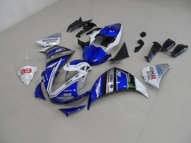 Azul Branco Abs Kits Carenagem Moto Yamaha R1 12-14 Azul Branco Abs Kits Carenagem Moto Yamaha R1 12-14