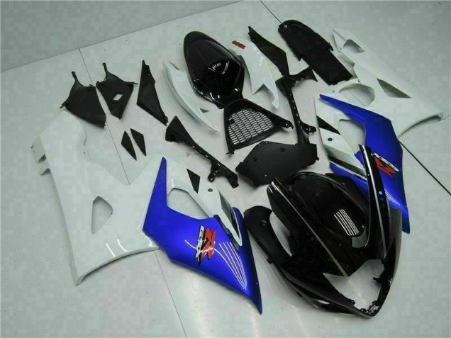 Azul Branco Abs Kits Completos Carenagem Moto Suzuki GSXR 1000 K5 05-06 Azul Branco Abs Kits Completos Carenagem Moto Suzuki GSXR 1000 K5 05-06