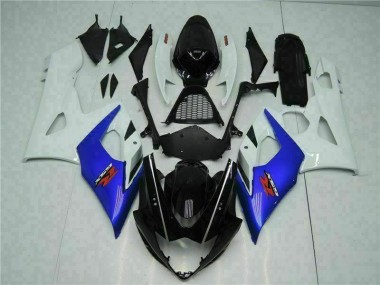 Azul Branco Abs Kits Completos Carenagem Moto Suzuki GSXR 1000 K5 05-06