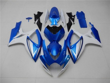 Azul Branco Abs Kits Completos Carenagem Moto Suzuki GSXR 600 / 750 K6 06-07
