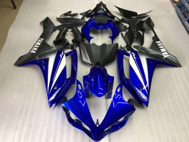 Azul Branco Abs Moto Plástico Yamaha R1 07-08