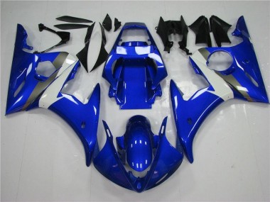 Azul Branco Abs Moto Plástico Yamaha R6 03-05