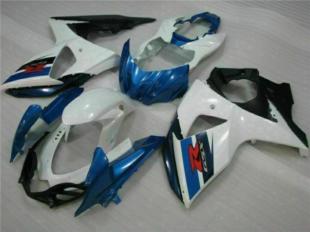 Azul Branco Abs Moto Plásticos Suzuki GSXR 1000 K9 09-16 Azul Branco Abs Moto Plásticos Suzuki GSXR 1000 K9 09-16