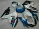 Azul Branco Abs Moto Plásticos Suzuki GSXR 1000 K9 09-16 Azul Branco Abs Moto Plásticos Suzuki GSXR 1000 K9 09-16