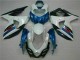 Azul Branco Abs Moto Plásticos Suzuki GSXR 1000 K9 09-16 Azul Branco Abs Moto Plásticos Suzuki GSXR 1000 K9 09-16