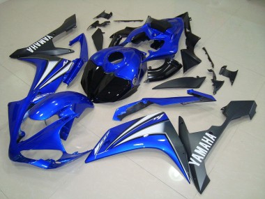 Azul Branco Abs Moto Plásticos Yamaha R1 07-08