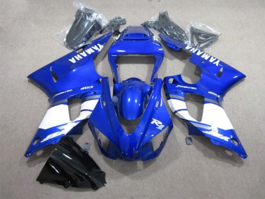 Azul Branco Abs Moto Plásticos Yamaha R1 09-11