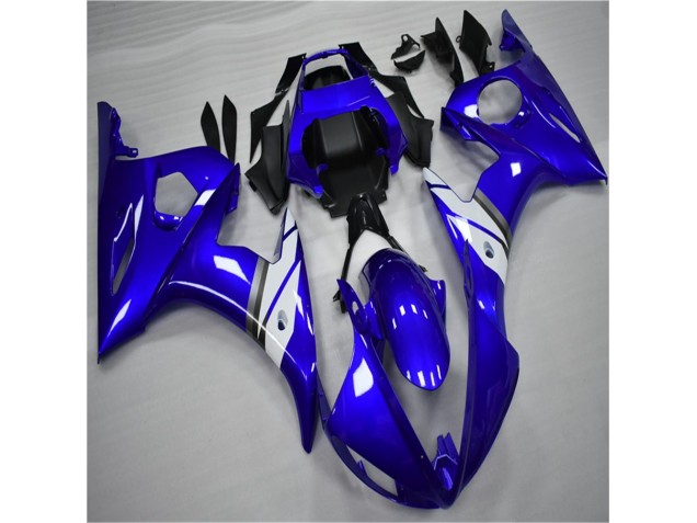 Azul Branco Abs Moto Plásticos Yamaha R6 03-05 Azul Branco Abs Moto Plásticos Yamaha R6 03-05