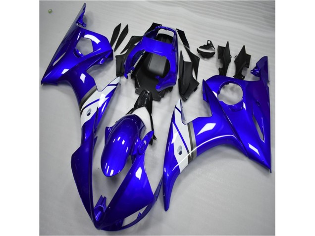 Azul Branco Abs Moto Plásticos Yamaha R6 03-05 Azul Branco Abs Moto Plásticos Yamaha R6 03-05