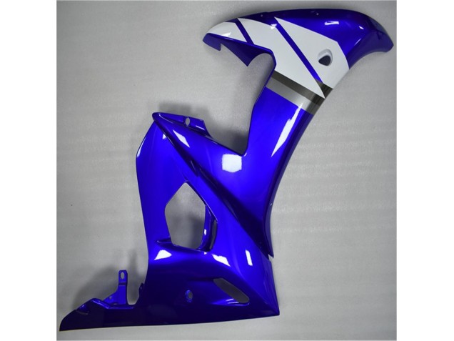 Azul Branco Abs Moto Plásticos Yamaha R6 03-05 Azul Branco Abs Moto Plásticos Yamaha R6 03-05