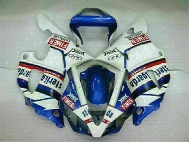 Azul Branco Abs Motocicleta Plástico Yamaha R1 00-01