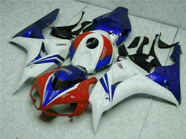 Azul Branco Carenagem Moto Honda CBR 1000RR 06-07 Azul Branco Carenagem Moto Honda CBR 1000RR 06-07