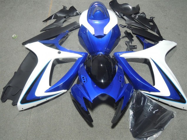Azul Branco Carenagem Moto Kawasaki ZX10R 06-07 Azul Branco Carenagem Moto Kawasaki ZX10R 06-07
