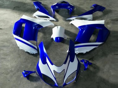 Azul Branco Carenagem Moto Kawasaki ZX6R 07-08