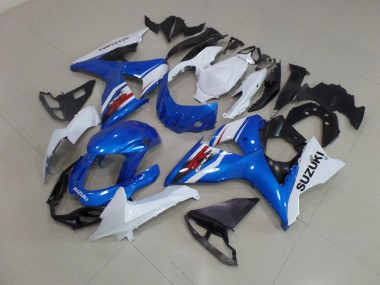 Azul Branco Carenagem Moto Suzuki GSXR 1000 K9 09-16