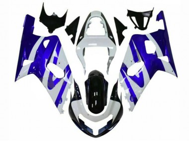 Azul Branco Carenagem Moto Suzuki GSXR 600 / 750 K1 K2 K3 01-03