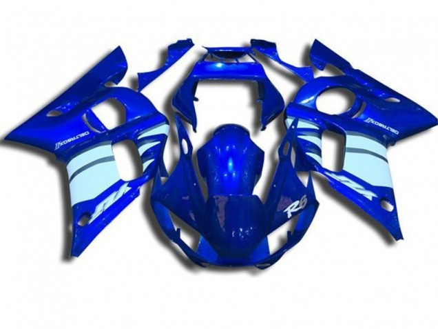 Azul & Branco Carenagem Moto Yamaha R6 98-02 Azul & Branco Carenagem Moto Yamaha R6 98-02