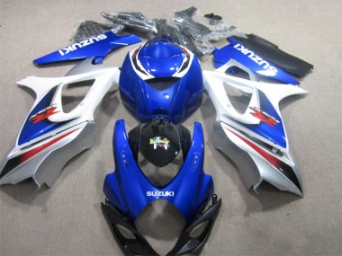Azul Branco Carroçaria Moto Suzuki GSXR 1000 K7 07-08