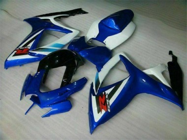 Azul Branco Carroçaria Moto Suzuki GSXR 600 / 750 K6 06-07