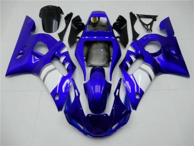 Azul Branco Carroçaria Moto Yamaha R6 98-02