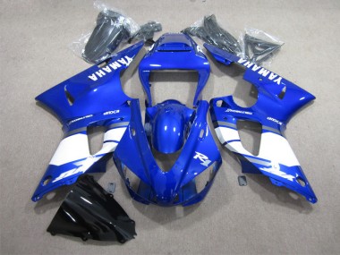 Azul Branco Decalque Carenagem Moto Yamaha R1 98-99