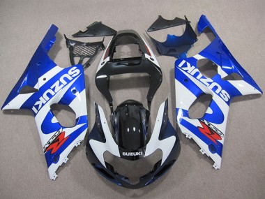 Azul Branco Decalque Kit Completo Carenagem Moto Suzuki GSXR 1000 K1 00-02