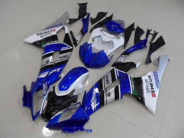 Azul Branco ENEOS Carenagem Moto Yamaha R6 08-16