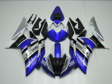 Azul Branco ENEOS Monster Carenagem Moto Yamaha R6 17-23