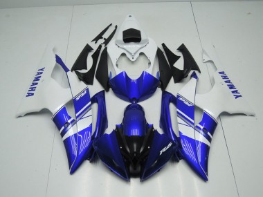 Azul Branco Estilo OEM Carenagem Moto Yamaha R6 08-16