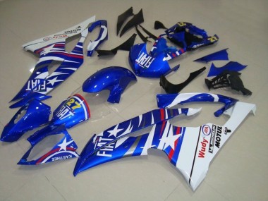 Azul Branco Fiat 27 Vermelho Wudy Carenagem Moto Yamaha R6 08-16