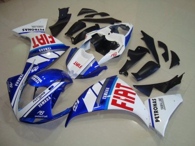 Azul Branco Fiat Carenagem Moto Yamaha R1 09-11