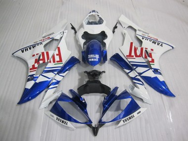 Azul Branco Fiat Carenagem Moto Yamaha R6 06-07