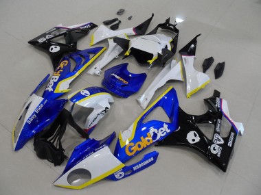 Azul Branco GoldBet Kits Completo Carenagem Moto BMW S1000RR 09-14