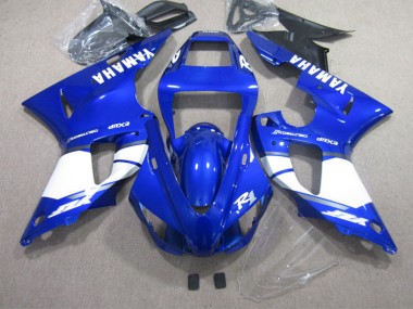 Azul Branco Injeção Kit Carenagem Moto Yamaha R1 02-03