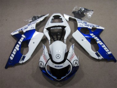 Azul Branco Jordan Motul Carenagem Moto Suzuki GSXR 1000 K1 00-02